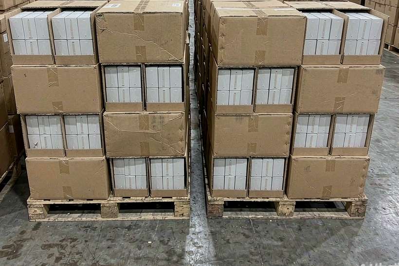 Restocking Kafficarat bundles — container load